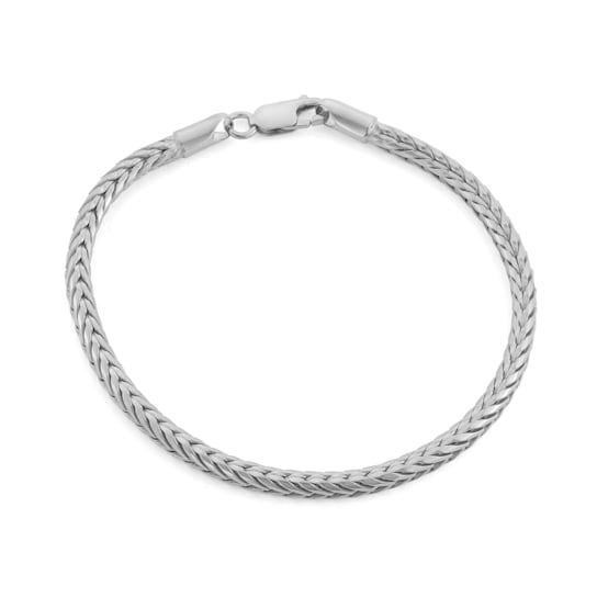 Sterling Silver 3.85mm Wheat Chain Bracelet