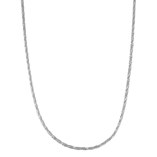 Sterling Silver 1.5mm Foxtail Chain Necklace