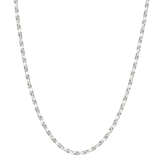 Sterling Silver 1.25mm Twisted Box Chain Necklace