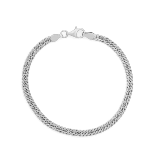 Sterling Silver 3.8mm Double Curb Chain Bracelet