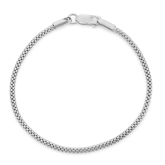 Sterling Silver 3mm Popcorn Chain Bracelet