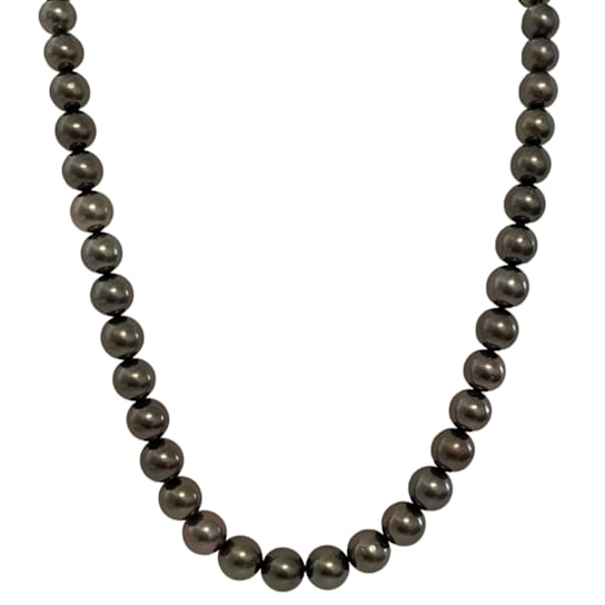 Classic Natural Color Black, Round, High Luster, AAA Grade, 8-10mm
Tahitian Cultured Pearl Strand