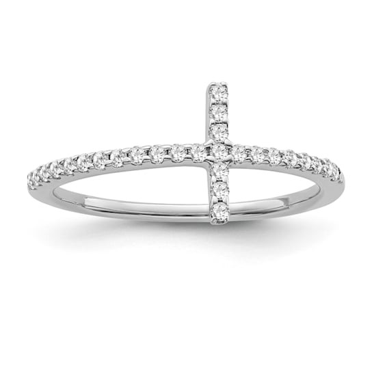 Sterling Silver Diamond 0.16Ctw Ring