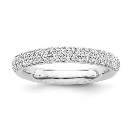 10K White Gold Diamond Ring 0.33Ctw
