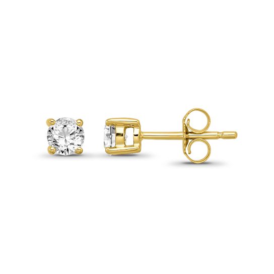 Diamond 0.40Ctw 14k Yellow Gold Earrings