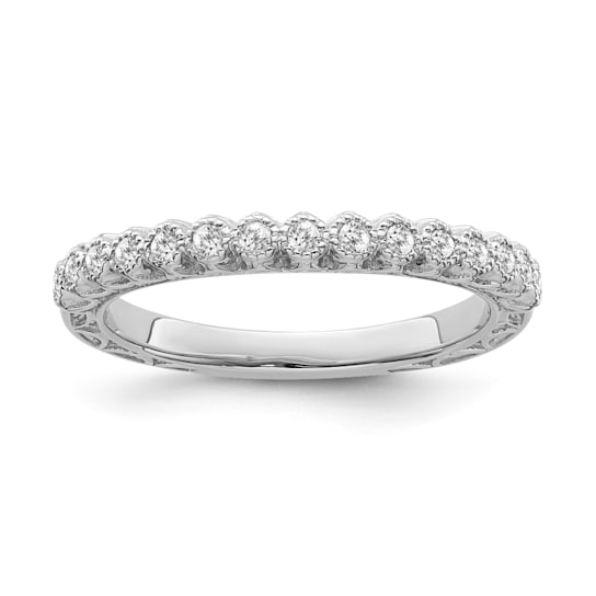 10K White Gold Diamond Ring 0.20Ctw