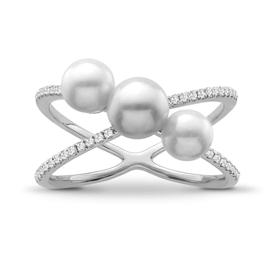 Sterling Silver Diamond 0.16Ctw Ring