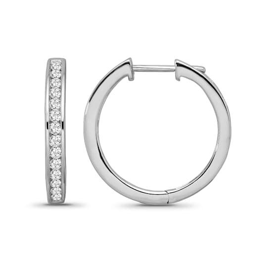 Diamond 0.50Ctw Sterling Silver Earring