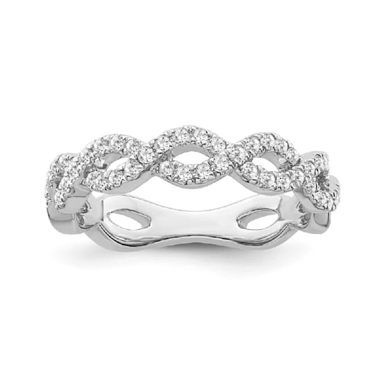 10K White Gold Diamond Ring 0.50Ctw