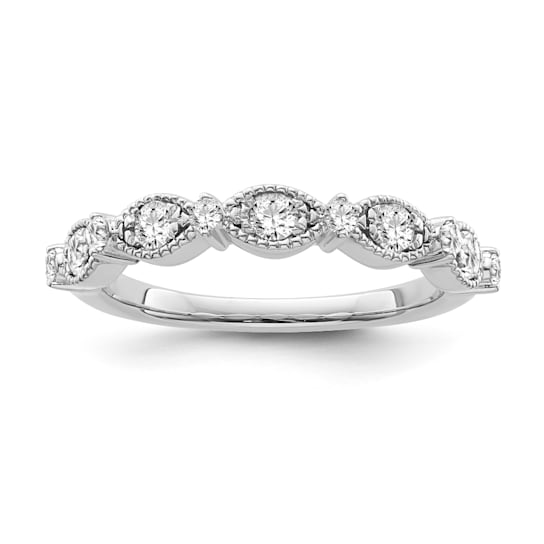 10K White Gold Diamond Ring 0.33Ctw