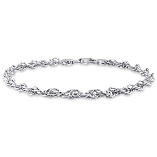 3.7MM Singapore Chain Bracelet in Sterling Silver