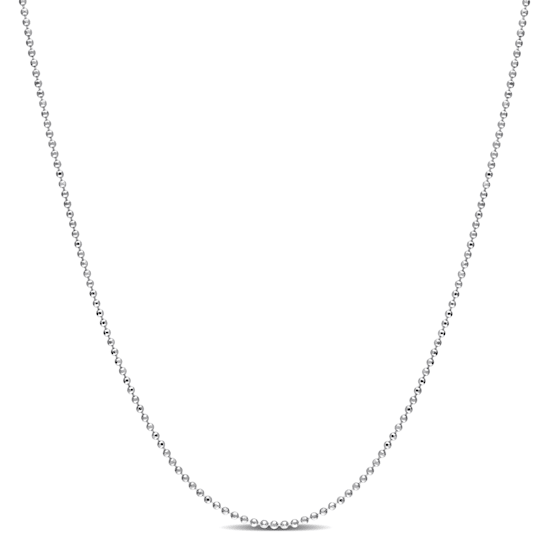 1MM Ball Chain Necklace in Sterling Silver