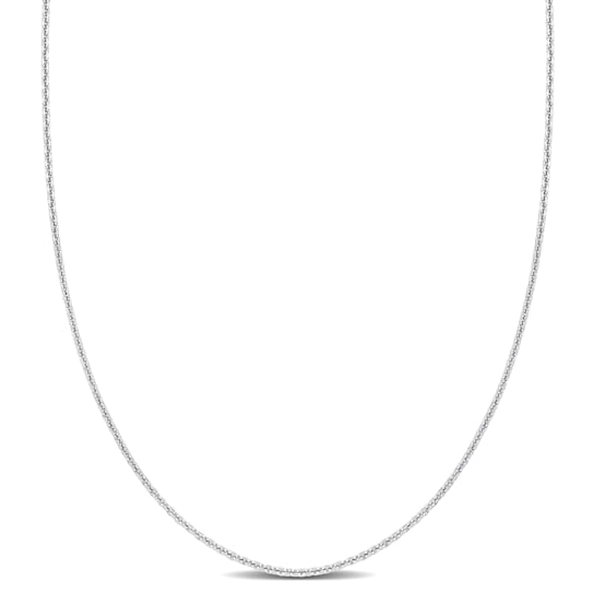 Cable Chain Necklace in Platinum, 18 in