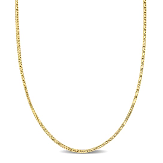 20-Inch Franco Link Necklace in 10k Yellow Gold