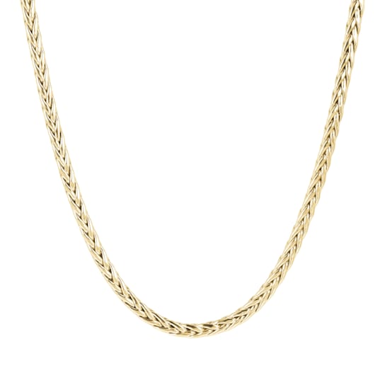 ALBERTO MILANI – MILLENIA 14K Yellow Gold Spiga Chanel 18 Inch Necklace