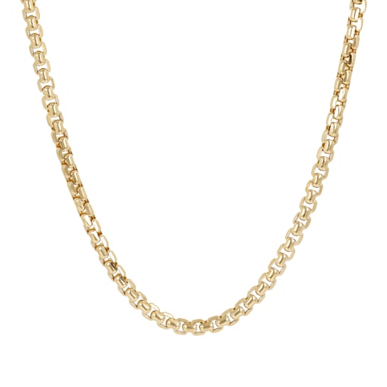 ALBERTO MILANI – MILLENIA 14K Yellow Gold Diamond Cut Box Chain Necklace