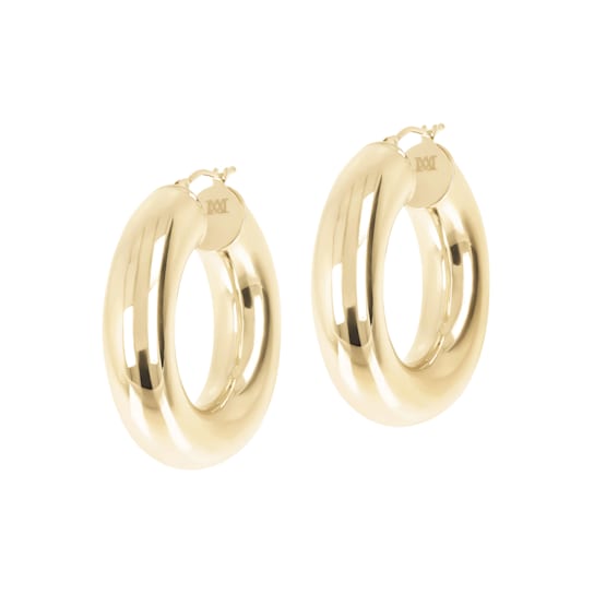 ALBERTO MILANI – MILLENIA, 14K Yellow Gold Polish Hoop Earrings