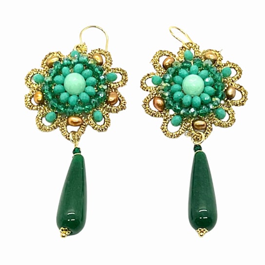 Dahlia Agate Earrings