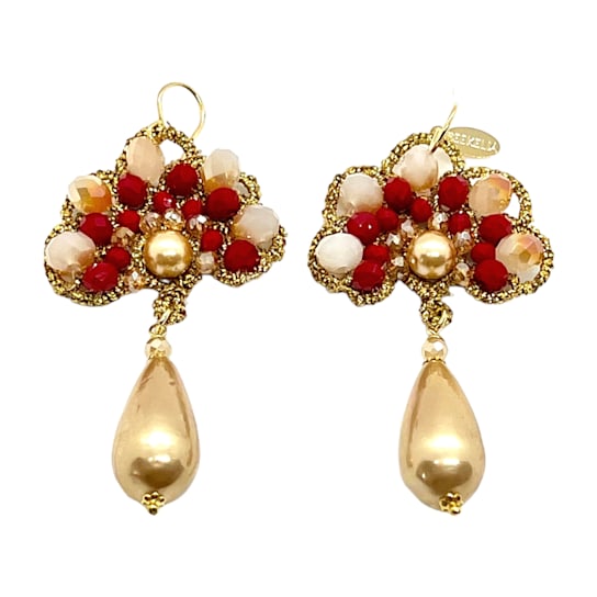 Traditional Sicilian Gold Lotus Earrings