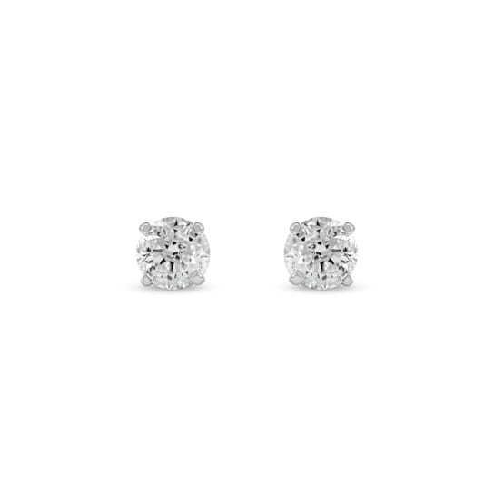 1/2ct TDW Diamond Stud Earrings in 14k White Gold