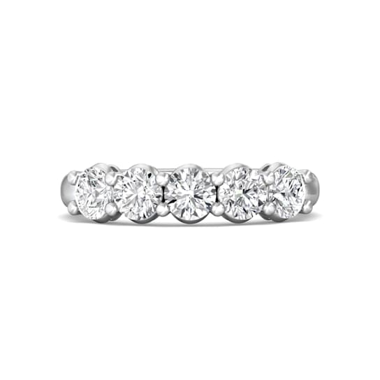 Lab Grown Diamond 5 Stone Shared Prong Band