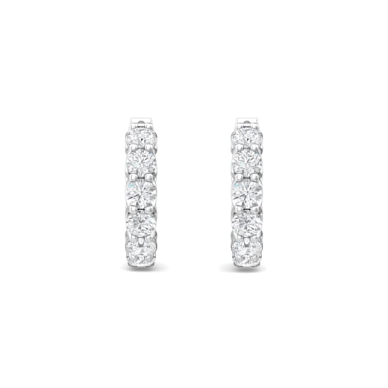 Lab Grown Diamond Classic Hoop Earrings 3.15ctw