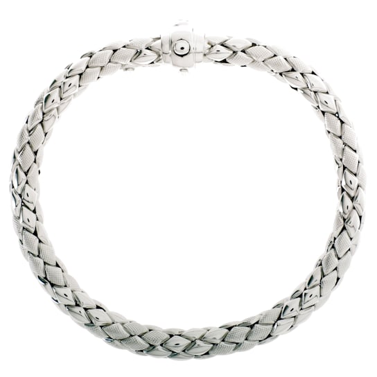 Chimento 18k Bracelet Stretch Classic in white gold with diamond accent