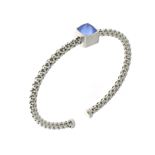 Chimento 18k Bracelet Stretch Gems in white gold with topaz