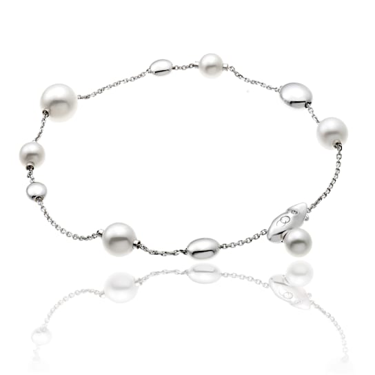 18K Armillas Acqua Pearl bracelet in white gold with Freshwater pearls