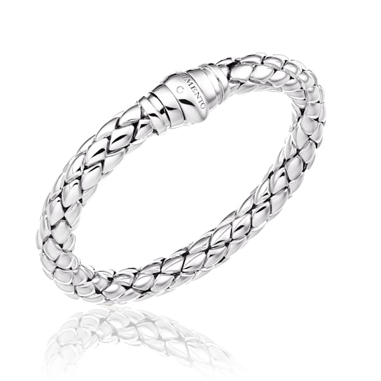 Chimento 18k Bracelet Stretch Classic in white gold with diamond accent