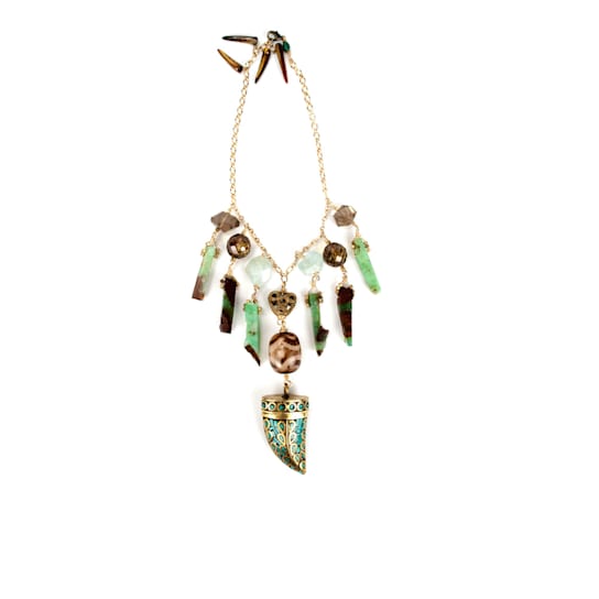 Born In Bali Multi-Stone Beaded Dangle Necklace, Handmade by Amber
Planet Earth.