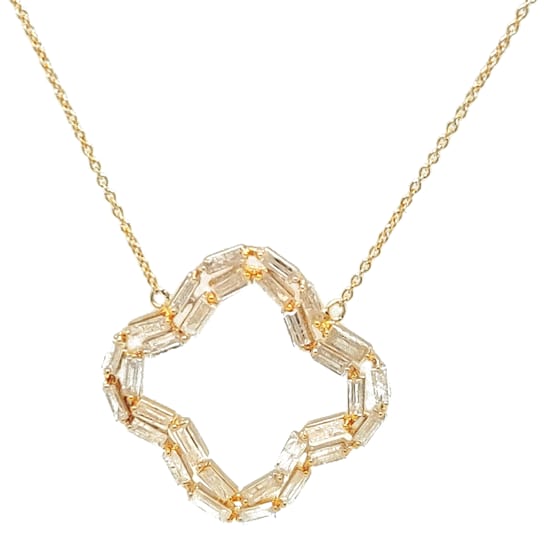 1.41 Ctw Diamond Necklace in 14K YG