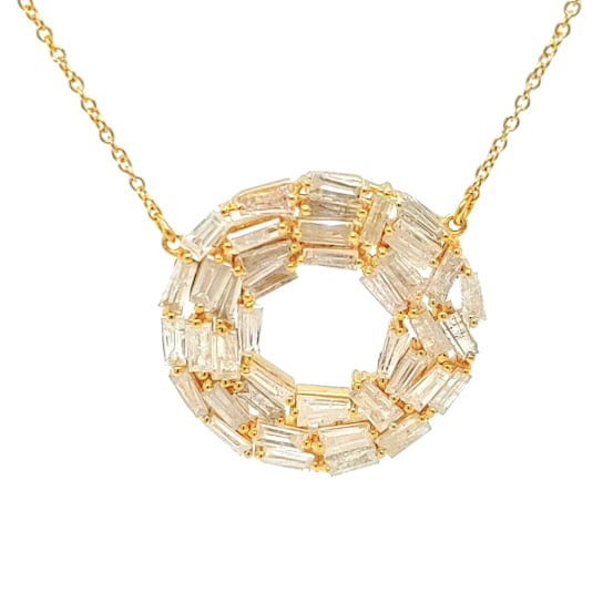 1.52 Ctw Diamond Necklace in 14K YG