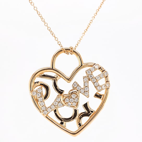 0.22 Ctw Diamond Pendant in 14K YG