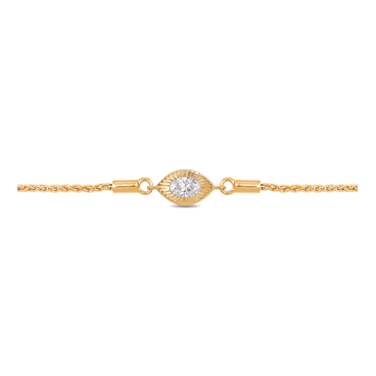 MFY x Anika Yellow Gold over Sterling Silver with 5/8 cttw Lab-Grown
Diamond Bracelet