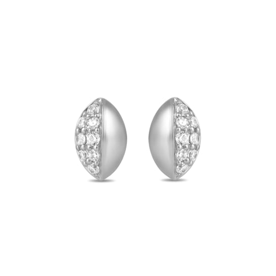 MFY x Anika Sterling Silver with 1/10 cttw Lab-Grown Diamond Stud Earrings