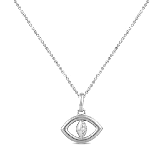 MFY x Anika Sterling Silver with 0.02 Cttw Lab-Grown Diamond Necklace