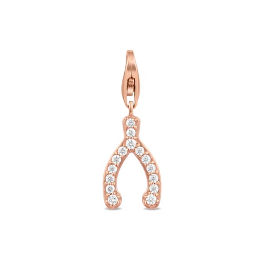MFY x Anika 18K Rose Gold Over Sterling Silver with 1/5 cttw Lab-Grown
Diamond Charms