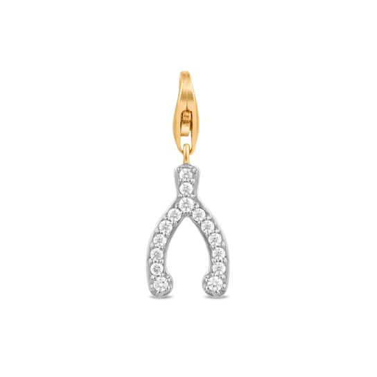 MFY x Anika 18K Yellow Gold Over Sterling Silver with 1/5 cttw Lab-Grown
Diamond Charms