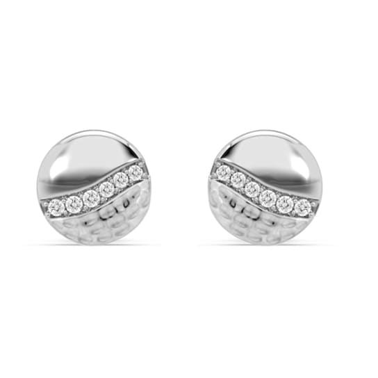 MFY x Anika Sterling Silver with 1/20 cttw Lab-Grown Diamond Stud Earrings
