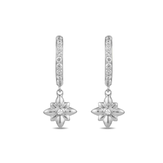MFY x Anika Sterling Silver with 1/4 cttw Lab-Grown Diamond Hoop Earrings