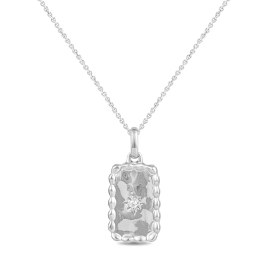 MFY x Anika Sterling Silver with 0.02 cttw Lab-Grown Diamond Necklace