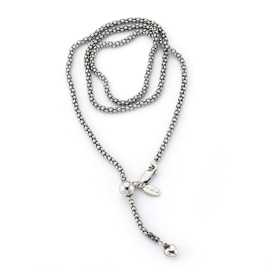 Sterling Silver 2mm Adjustable Popcorn Chain Up To 22"