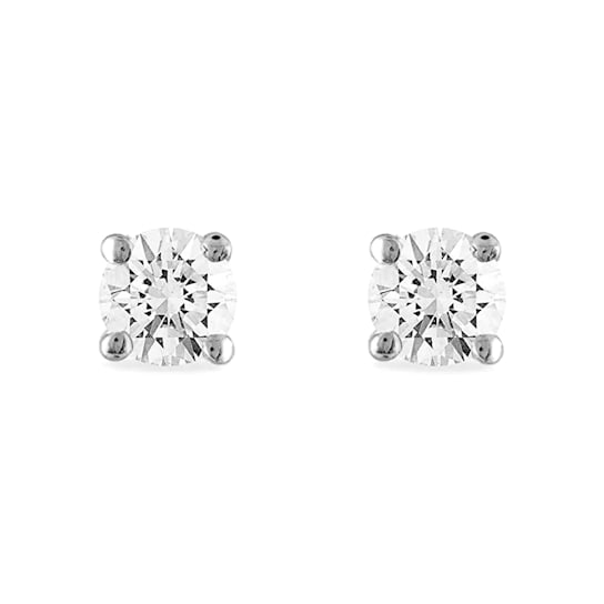 Diamond2Deal Lab Grown Diamond 14k White Gold Stud Earrings 4.0ctw