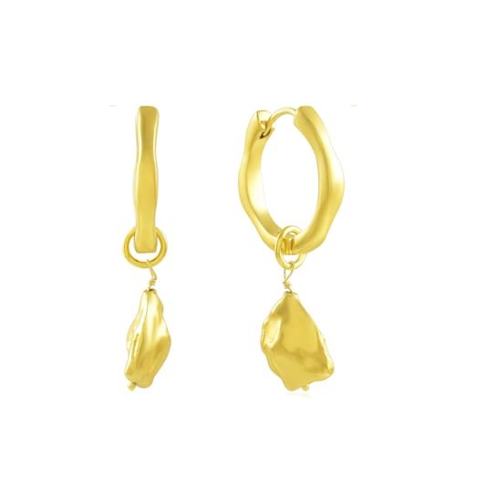 Molten Drops Huggies (Gold Vermeil)