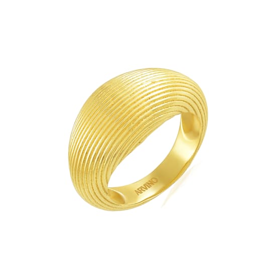 Striated Ring (Gold Vermeil)
