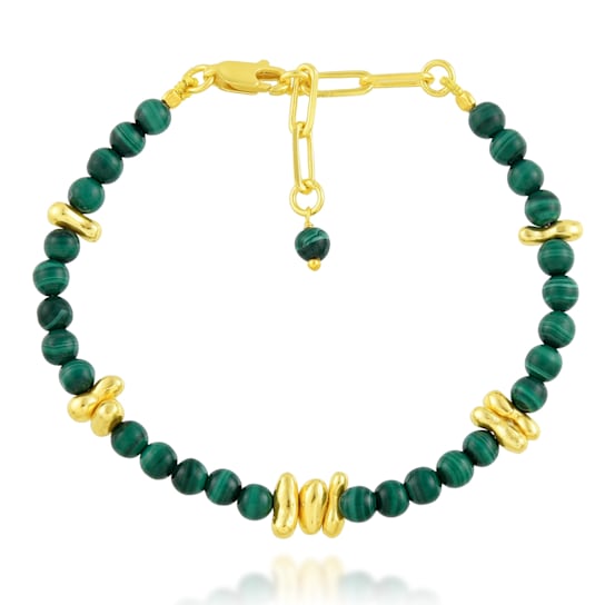 Vert Beaded Bracelet (Gold Vermeil)