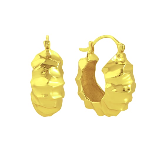 Foil Hoops (Gold Vermeil)