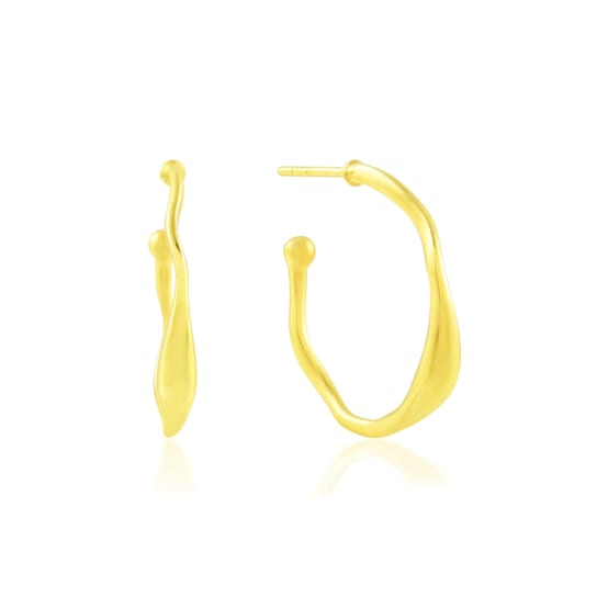 Molten Hoops (Gold Vermeil)