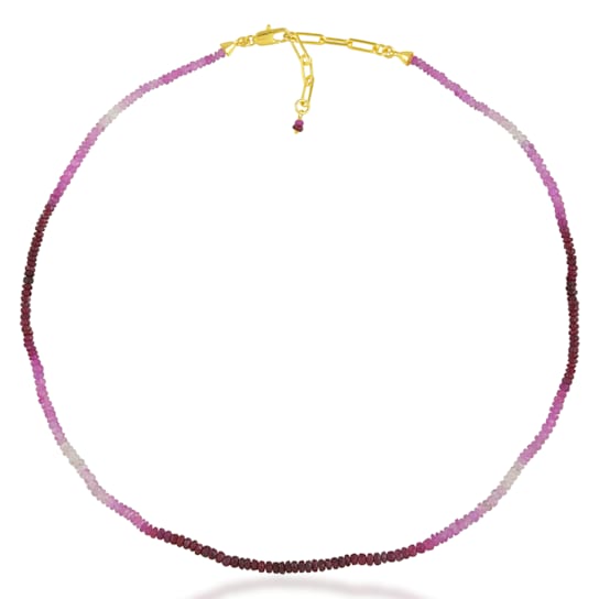 Ruby Ombre Beaded Necklace